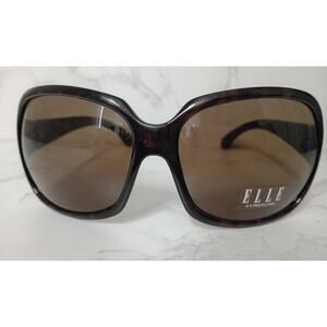Elle Tortoise Oversized Oval Polarized Womens Sunglasses - NEW